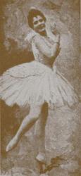 Pierina Legnani as Odette, in Marius Petipa and Lev Ivanov's revival of Swan Lake, St. Petersburg, 1895 (b/w photo) | Obraz na stenu