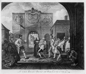 The Gate of Calais, or O The Roast Beef of Old England (engraving) | Obraz na stenu