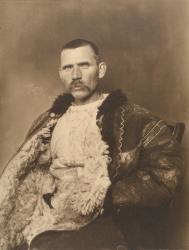 Romanian shepherd, c.1910 (b/w photo) | Obraz na stenu