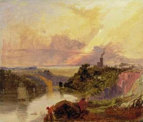 The Avon Gorge at Sunset (oil on paper) | Obraz na stenu