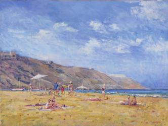 Bathers, Gozo (oil on canvas) | Obraz na stenu