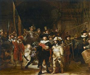 The Nightwatch (colour litho) | Obraz na stenu