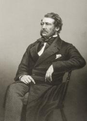 Captain William Harrison (1812-60), engraved by D.J. Pound from a photograph, from 'The Drawing-Room of Eminent Personages, Volume 2', published in London, 1860 (engraving) | Obraz na stenu
