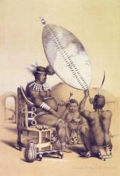 Umpanda the King of the Amazulu, 1849 (colour litho) | Obraz na stenu