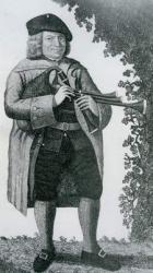 'Old Geordie Sime, a Famous Piper in his Time', 1789 (engraving) | Obraz na stenu