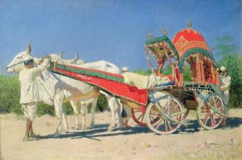 Vehicle of a Rich Man in Delhi, 1874-76 (oil on canvas) | Obraz na stenu