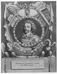 Henri de Lorraine, Comte d'Harcourt (engraving) | Obraz na stenu