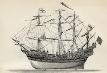 Henri Grace a Dieu, from 'The National Encyclopaedia', published by William Mackenzie, London, late 19th century (litho) | Obraz na stenu
