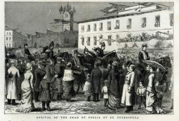 Arrival of the Shah of Persia at St. Petersburg, from 'The Graphic', June 8th 1878 (engraving) | Obraz na stenu