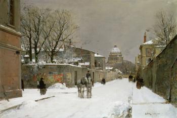 Winter Scene near Les Invalides, Paris | Obraz na stenu