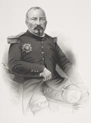 Pierre Francois Joseph Bosquet, from 'Gallery of Historical Portraits', published c.1880 (litho) | Obraz na stenu