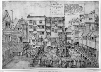 The King's Bath and the Queen's Bath, 1675 (drawn) | Obraz na stenu
