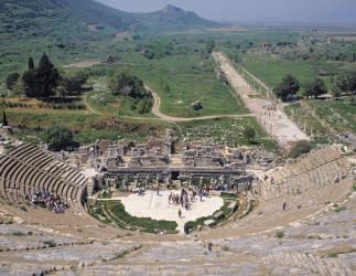 The Great Theatre with Arcadian Way in the background (photo) | Obraz na stenu