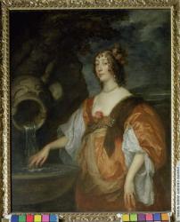 Portrait of Lucy Percy, Countess of Carlisle (1599-1660) c.1637-40 (oil on canvas) | Obraz na stenu
