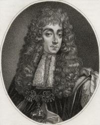 George Villiers, engraved by Bocquet, illustration from 'A catalogue of Royal and Noble Authors, Volume III', published in 1806 (litho) | Obraz na stenu