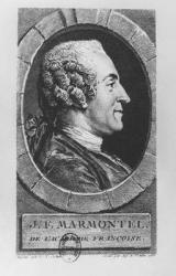 Portrait of Jean François Marmontel, 1765 (engraving) | Obraz na stenu