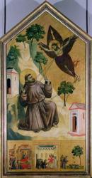 St. Francis Receiving the Stigmata, c.1295-1300 (tempera on panel) | Obraz na stenu