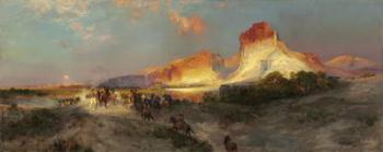 Green River Cliffs, Wyoming, 1881 (oil on canvas) | Obraz na stenu