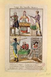 Use of the New Measures, engraved by Labrousse, 1795 (coloured engraving) | Obraz na stenu