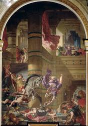 The Expulsion of Heliodorus from the Temple, 1853-63 (oil & wax on plaster) | Obraz na stenu