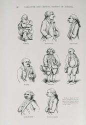 Caricatures from 'The Narrative and Critical History of America', edited by Justin Winsor, London, 1886 (engraving) | Obraz na stenu