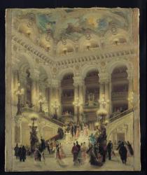The Staircase of the Opera, 1877 (oil on canvas) | Obraz na stenu