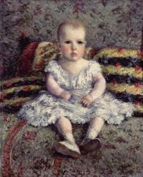 Child on a sofa, 1885 | Obraz na stenu