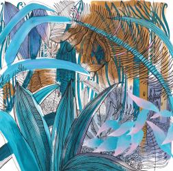 Tropical Garden, 2015, (acrylic & ink) | Obraz na stenu