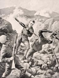 Australian Lance-Corporal Albert Jacka, VC, from 'The War Illustrated Album deLuxe', published in London, 1916 (litho) | Obraz na stenu