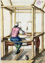 A Venetian Weaver (pen & ink and w/c on paper) | Obraz na stenu
