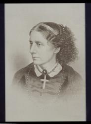 Harriet Beecher Stowe (1811-96) (engraving) | Obraz na stenu