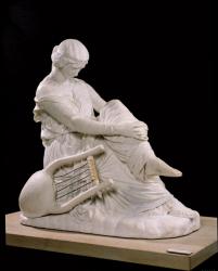 Sappho, 1852 (marble) | Obraz na stenu