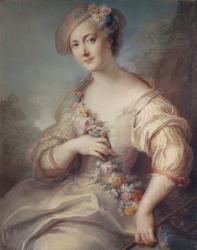 Marquise de Beuvron (pastel) | Obraz na stenu