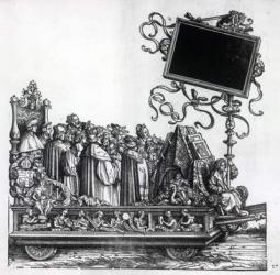 Scene from Maximilian's Triumphal Procession, c.1516-18 (woodcut) | Obraz na stenu
