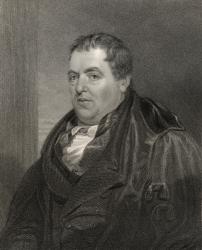 Sir John Leslie, engraved by H. Cook, from 'National Portrait Gallery, volume III', published c.1835 (litho) | Obraz na stenu