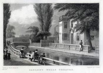 Sadler's Wells Theatre, engraved by J. Garner, 1830 (engraving) | Obraz na stenu