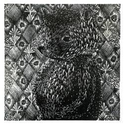 Ursus arctos ssp. domesticus, 2013 (wood engraving on paper) | Obraz na stenu