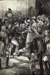 Reception of Louis Philippe at Windsor Castle (engraving) | Obraz na stenu