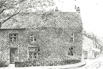House at Ribchester, 2012, (Ink on paper) | Obraz na stenu