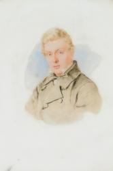 Portrait of William James Blacklock, c.1840 (w/c on paper) | Obraz na stenu