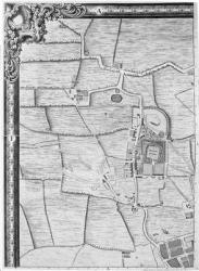 A map of Marylebone, 1746 (engraving) | Obraz na stenu
