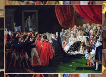 Duchess of Berry presenting the Duke of Bordeaux to the people and the army, September 1820 (oil on canvas) | Obraz na stenu