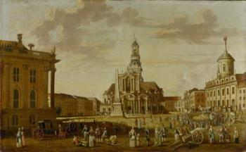 The Alter Markt with the Church of St. Nicholas and the Town Hall, 1771 (oil on canvas) | Obraz na stenu