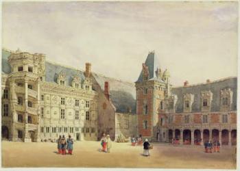 Le Chateau de Blois (w/c on paper) | Obraz na stenu