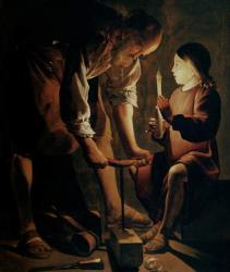 St. Joseph, the Carpenter (oil on canvas) | Obraz na stenu
