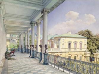The Cameron Gallery at Tsarskoye Selo, 1859 (w/c & white colour on paper) | Obraz na stenu
