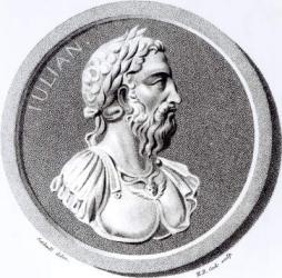 Portrait of Didius Julianus, from 'The History of the Decline and Fall of the Roman Empire' Vol 7 Page 137. by Edward Gibbon, 1808 (litho) (b/w photo) | Obraz na stenu