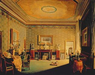 Salon in the Barbierrini House, 1830-40s (oil on canvas) | Obraz na stenu