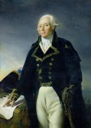 Portrait of Francois-Christophe Kellermann (1735-1820) c.1835 (oil on canvas) | Obraz na stenu