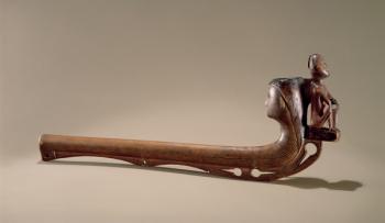 Iroquois Pipe, c.1725 (wood) | Obraz na stenu